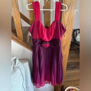 Size 12, Julius Rosen Rare Editions, short cocktail dress, ombré colored